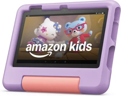 Immagine prodotto di Tablet per bambini Amazon Fire da 7", 16 GB, con controllo parentale, (modello 2023) - colore viola