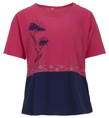 Produktbild von T-Shirt - Stick & Stein, Farbe:pink, Größe:XXL