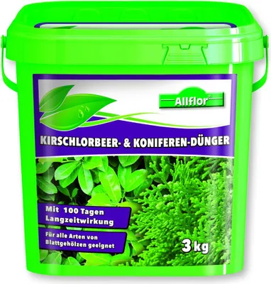 Produktbild von Allflor Kirschlorbeer- und Thuja Dünger 3 kg Eimer