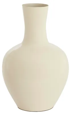 Image de Vase NANA en crème brillant – Ø33x50 cm