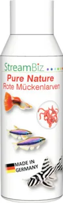 Produktbild von Aquariumfischfutter StreamBiz Pure Nature – Rote Mückenlarven 100 ml