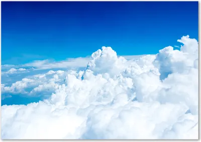 Produktbild von Tulup® Leinwandbild - 100x70 cm - Wandkunst - Drucke auf Leinwand - Leinwanddruck  - Landschaften - Blau - Wolken