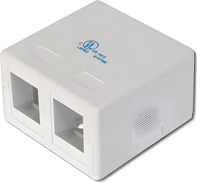 Produktbild von DIGITUS Gehäuse für Keystone 2xKeystone, weiß