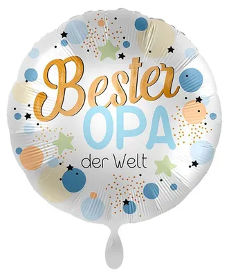 Produktbild von 18"/Ø43cm Folienballon "Bester Opa der Welt"