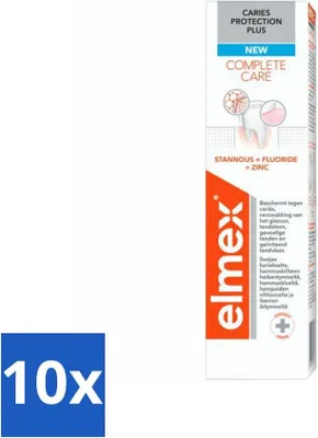 Produktbild von Elmex - Zahnpasta - Kariesschutz Plus - Komplettpflege - 75 ml - Vorteilspack - 10 Stücke
