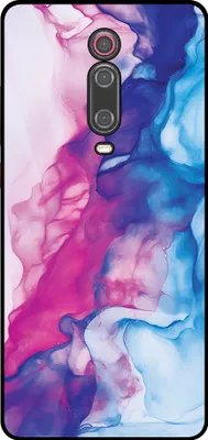 Produktbild von Smartphonica Telefon Fall geeignet für Xiaomi Mi 9T mit rosa blau Marmor Print - TPU Backcover Fall Rose blau Marmor Design