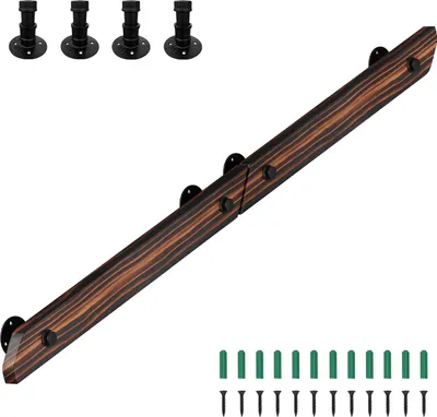 Immagine prodotto di Corrimano in faggio Izrielar 120cm con 2 staffe di supporto vari anelli a sfera