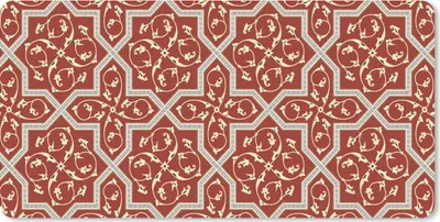Produktbild von MuchoWow® Schreibtischunterlage Muster - Rot - Sterne 80x40 cm - XXL Mauspad - Gaming Mauspad