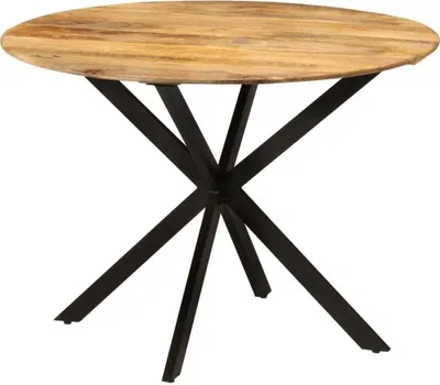Produktbild von Esstisch Ø110x78 cm Massivholz Mango und Stahl