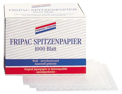 Produktbild von Fripac-Medis Professional Spitzenpapier Blattgröße 75 x 55 mm, 1000 Blatt, weiß