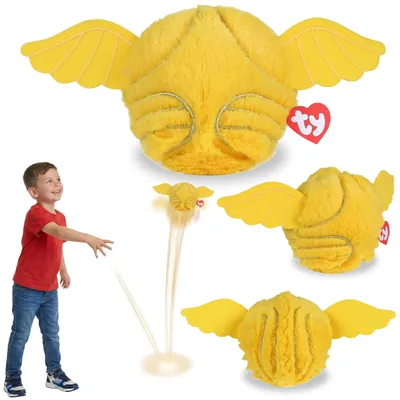 Produktbild von TY Harry Potter Goldener Schnatz Plüschball, SPRINGENDES Beanie Bouncers Maskottchen, Geschicklichkeitsspielzeug für Kinder 10 cm