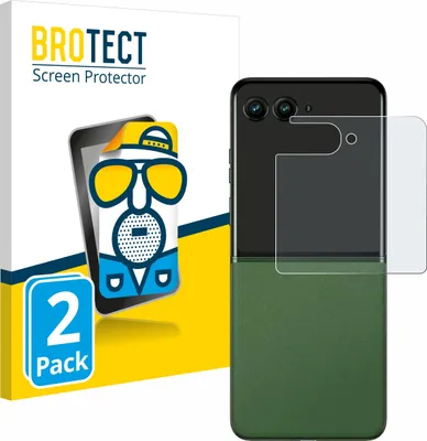 Produktbild von 2x BROTECT Schutzfolie für Motorola Razr 50 (Hinteres Display) Displayschutz Displayschutzfolie Folie Matt Entspiegelungsfolie