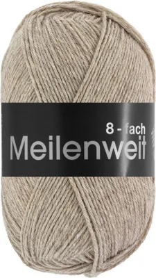 A ball of yarn with a black label.