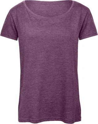 Produktbild von B&C TW056 | DamenTriblend T-Shirt /Sehr langlebig, flexibel, faltenfrei - Farbe: Heather Purple - Größe: L