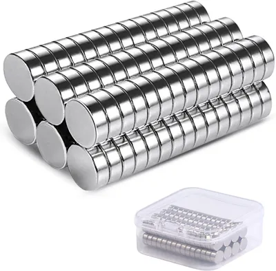 Zdjęcie produktu dla Magnesy Neodymowe 60 Sztuk, 6 mm x 3 mm, Silne Magnesy do Lodówki, Prace Kreatywne