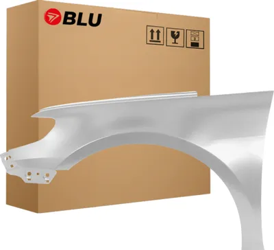 Zdjęcie produktu dla BLU Błotnik pasujący do VW Volkswagen Passat CC LA7W Lewy Srebrny ReflexSilber | 2008-2012 | Przedni Przód | Lakierowany | Gotowy do montażu | Stal