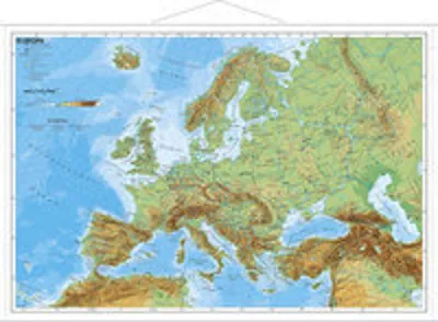 Produktbild von Europa, physisch 1 : 11 000 000. Wandkarte Mini-Format