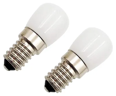 2x E14 Mini LED Lampe 3W 3000K warmweiß für Kühlschrank