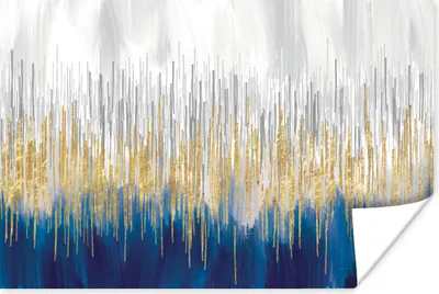 Produktbild von MuchoWow® Poster Abstrakt - Gemälde - Öl 180x120 cm - Fotoplakat