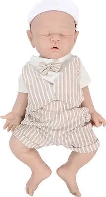 Zdjęcie produktu dla Silikonowe lalki noworodki, realistyczny wygląd, ciężki korpus, 43 cm (16,92 cala) chłopiec-a