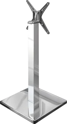Produktbild von MADRID | Bistro Stehtischgestell | Edelstahl | Höhe: 105 cm | Säule: 8 x 8 cm | Fuß: 50 x 50 cm | Klappbar | Gastro Stehtischgestell, Stehtischgestell klappbar