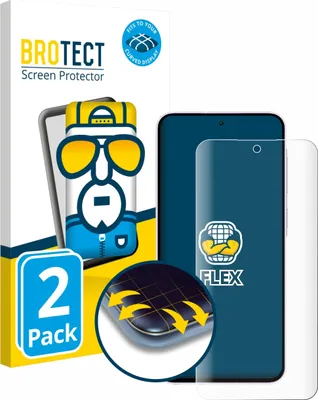 Produktbild von 2x BROTECT Fullscreen Schutzfolie für Samsung Galaxy A56 5G Enterprise Edition / A36 5G Enterprise Edition Displayschutz Folie Fullcover Klar Transparent