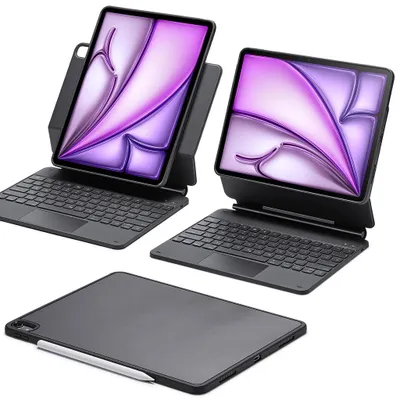 Immagine prodotto di Custodia con tastiera ESR 6B024 per iPad Air 13 M2, 2024, nera QWERTZ
