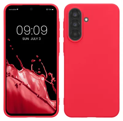 Produktbild von kwmobile Handyhülle für Samsung Galaxy A37 5G Hülle - TPU Case - Kabelloses Laden - Schutzhülle Cover in Neon Pink