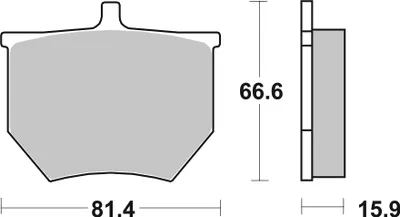 Produktbild von Bremsbeläge SBS 569RQ Road Racing Carbon Tech