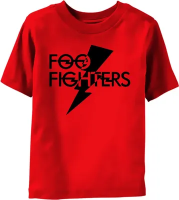 Image de Foo Fighters - T-shirt pour enfants PH644 (80) (Rouge)