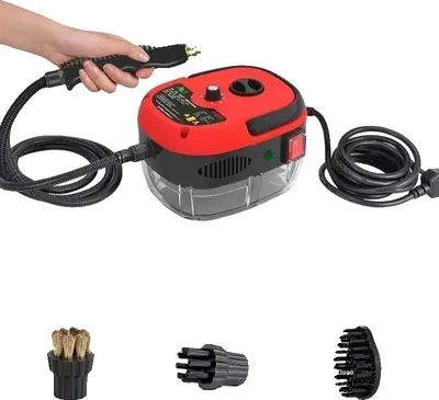 Immagine prodotto di Pulitore a vapore, design portatile, pulizia ad alta temperatura, rosso, 220 V, UE