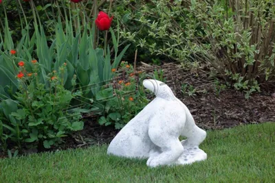 Zdjęcie produktu dla Garten Dekoration Hund Terrasse Stein Figuren Figur Deko Statue Skulptur S103051