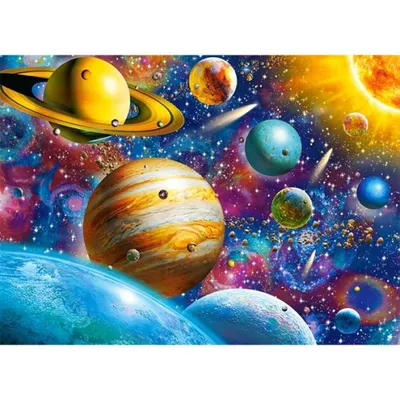 Produktbild von CASTORLAND Sonnensystem Puzzle 100 Teile