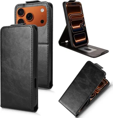 Immagine prodotto di Custodia Flip per Apple iPhone 17 Pro Custodia magnetica in  nera