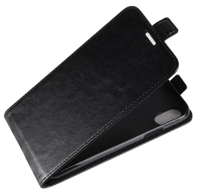 Produktbild von Mobigear Flip-Hülle für iPhone X - 1 Kartenfach Kunstleder Schwarz