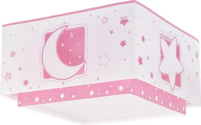 Immagine prodotto di Plafoniera per bambini Moonlight luna e stelle rosa