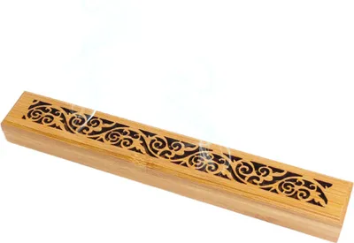 Produktbild von Räucherstäbchenbox aus Bambus, Retro-Räuchergefäß, geschnitzter Räucherstäbchenhalter, Aschefänger für Meditation, Schlaf, Stressabbau, Teezimmer-Dekor