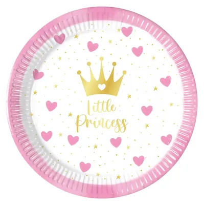Produktbild von Pappteller „My Little Princess“, 20 cm, 8 Stück