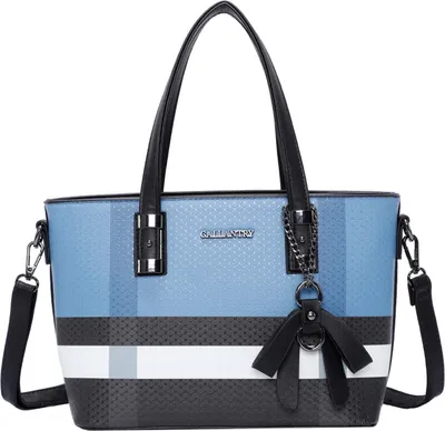 Immagine prodotto di Gallantry, borsa da donna Cabas con stampa e fiocco, blu