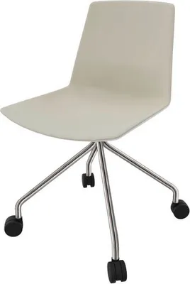 Produktbild von Quadrifoglio Besucherstuhl Clue beige, weiß Stoff