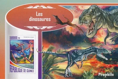 Produktbild von Briefmarken Guinea 2017 Mi Block 2828 (kompl. Ausgabe) postfrisch Dinosaurier