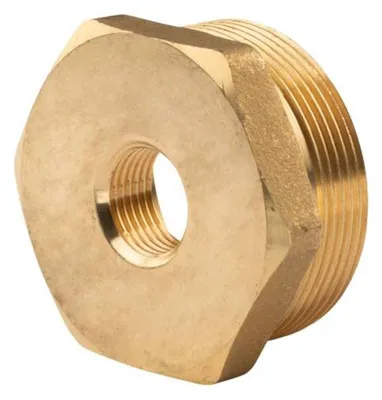 Produktbild von Messing Gewinde-Fitting Reduzierung 2"AG (DN 50) - 1/2"IG (DN 15) - schwere Ausführung