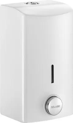 Immagine prodotto di Distributore di sapone liquido Delabie 0,5l in acciaio inox 1.4301 verniciato a polvere bianco