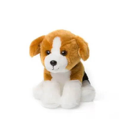 Image de Anna Club - peluche chien Beagle (15cm) réaliste animal en peluche