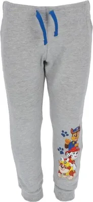 Zdjęcie produktu dla Szare spodnie do biegania Paw Patrol wykonane z bawełny - Wygodne spodnie dziecięce w rozmiarze 86/92