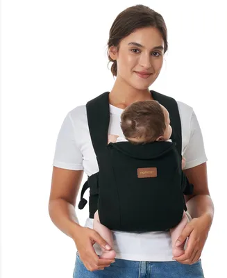 Immagine prodotto di Marsupio Momcozy per neonati dalla nascita | Supporto ergonomico con poggiatesta | Leggero e sicuro (3-11 kg), nero