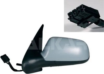 Produktbild von ALKAR 6127363 Außenspiegel Seitenspiegel Links für CITROËN XSARA (N1) Asphärisch Grundiert Elektrisch