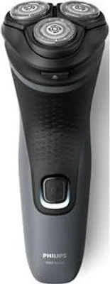 Produktbild von Philips SHAVER 1000 Series S1142/00 Elektrorasierer, Rotationsrasierer, Schwarz, Grau, PowerCut-Klingensystem; 27 selbstschärfende Klingen; 55.000 Schnitte/Minute, alle 2 Jahre durch SH30 ersetzen, 2 Jahre, Akku