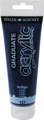 Produktbild von Daler Rowney Graduate Acrylfarbe, 120 ml, Indigo