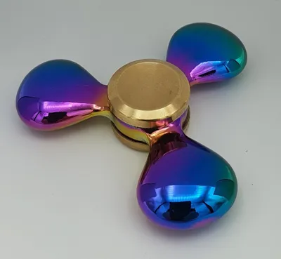 Produktbild von Spin-it, Finger SpinnerZ, Drip-Drop, anodisiertes Metall